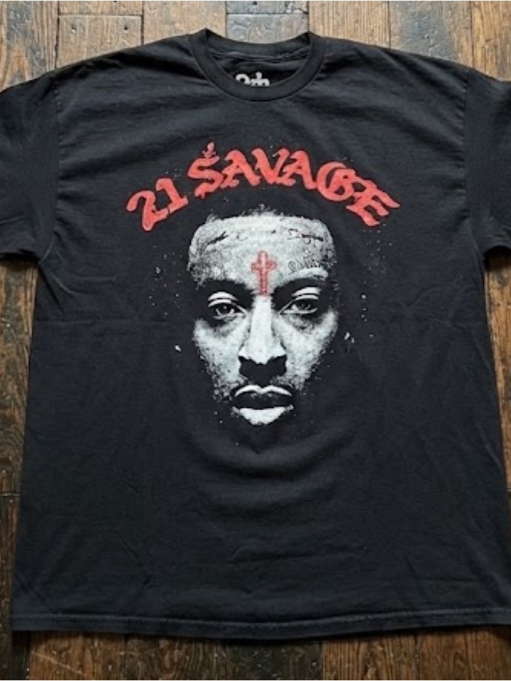 21 Savage Tour Shirt Size 2XL Black